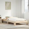 Image de vidaXL Cadre de lit sans matelas 100x200 cm bois massif de pin, meuble de chambre à coucher, sommier, lit en bois, lit, lit 855322