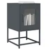 Image de vidaXL Table de chevet anthracite 36x39x60,5 cm acier laminé à froid, table d'appoint, armoire de lit, table d'appoint pour 853328