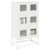 Image de Buffet haut blanc 68x39x123 cm acier