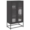 Image de vidaXL Buffet haut noir 68x39x123 cm acier 853356