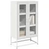 Image de vidaXL Buffet haut blanc 68x39x123 cm acier 853361
