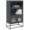 Image de Buffet haut anthracite 68x39x123 cm acier