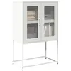 Image de Buffet haut blanc 68x39x107 cm acier