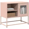 Image de Meuble TV rose 68x39x60,5 cm acier
