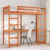 Image de vidaXL Hoogslaper zonder matras massief grenenhout wasbruin 80x200 cm3308570
