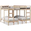 Image de vidaXL Stapelbed 3-voudig massief grenenhout 160x200/80x160 cm3308580