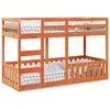 Image de vidaXL Stapelbed massief grenenhout wasbruin 75x190 cm3308597