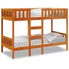 Image de vidaXL Stapelbed massief grenenhout wasbruin 90x190 cm3308606