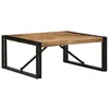 Image de Table basse 80x80x35 cm bois de manguier massif brut