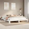 Image de vidaXL Bedframe zonder matras massief grenenhout wit 200x200 cm3308727