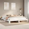 Image de vidaXL Cadre de lit sans matelas blanc 180x200 cm bois massif de pin 3308730