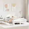 Image de vidaXL Bedframe zonder matras massief grenenhout wit 140x190 cm3309051