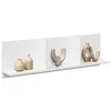 Image de vidaXL Armoire murale 100x16,5x30 cm blanc bois d'ingénierie, armoire murale flottante, étagère murale, vitrine murale, 854859
