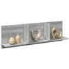 Image de vidaXL Wandkast 100x16,5x30 cm bewerkt hout grijs sonoma eikenkleurig854864
