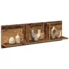 Image de vidaXL Wandkast 100x16,5x30 cm bewerkt hout oud houtkleurig854866