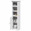 Image de vidaXL Armoire de salle de bain BODO blanc 44x30x160 cm, armoire de rangement de salle de bain, placard de salle de bain, 4016860