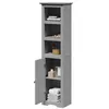 Image de vidaXL Armoire de salle de bain BODO gris 44x30x160 cm, armoire de rangement de salle de bain, placard de salle de bain, 4016862