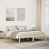 Image de vidaXL Cadre de lit extra long sans matelas 140x210 cm bois massif pin, lit, meuble de chambre, lit en bois, lit double, 852406