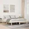 Image de vidaXL Cadre de lit extra long sans matelas 160x210 cm bois massif pin, lit, meuble de chambre, lit en bois, lit double, 852409