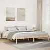 Image de vidaXL Cadre de lit extra long sans matelas 180x210 cm bois massif pin, lit, meuble de chambre, lit en bois, lit double, 852410