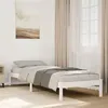 Image de vidaXL Cadre de lit extra long sans matelas 100x220 cm bois massif pin, lit, meuble de chambre, lit en bois, lit simple, 852419