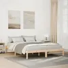 Image de vidaXL Cadre de lit extra long sans matelas 140x220 cm bois massif pin, lit, meuble de chambre, lit en bois, lit double, 852420