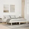 Image de vidaXL Cadre de lit extra long sans matelas 140x220 cm bois massif pin, lit, meuble de chambre, lit en bois, lit double, 852421
