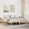 Image de vidaXL Cadre de lit extra long sans matelas 160x220 cm bois massif pin, lit, meuble de chambre, lit en bois, lit double, 852422