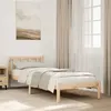 Image de vidaXL Cadre de lit extra long sans matelas 80x210 cm bois massif pin, lit, meuble de chambre à coucher, lit en bois, lit 852428