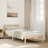 Image de vidaXL Cadre de lit extra long sans matelas 90x220 cm bois massif pin, lit, meuble de chambre à coucher, lit en bois, lit 852444