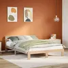 Image de vidaXL Cadre de lit sans matelas 150x200 cm bois de pin massif, meuble de chambre à coucher, sommier, lit en bois, lit, lit 855552
