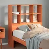 Image de vidaXL Tête de lit avec rangement cire marron 100cm bois massif de pin, tête de lit en bois, tête de lit avec rangement, 855671
