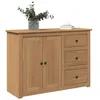 Image de vidaXL Buffet avec tiroirs Panama 112x40x80 cm bois massif de pin, meuble de rangement, meuble de rangement de cuisine, 4016385