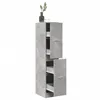 Image de Armoire d apothicaire gris béton 30x41x144,5 cm bois ingénierie