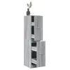 Image de Armoire apothicaire sonoma gris 30x41x144,5cm bois d ingénierie