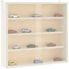 Image de Vitrine de collection en bois avec portes 40x8,5x37cm