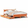 Image de vidaXL Cadre de lit sans matelas cire marron 150x200cm bois pin massif 3309769