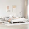 Image de vidaXL Bedframe zonder matras massief grenenhout wit 200x200 cm3309858