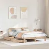 Image de vidaXL Cadre de lit sans matelas 135x190 cm bois de pin massif 3309869