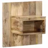 Image de vidaXL Table de chevet 50x27x50 cm bois massif de manguier brut, armoire de lit, meuble de chambre à coucher, table de 4017521