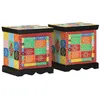 Image de Table de chevet multicolore 2 pcs 40x35x45 cm