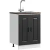 Image de vidaXL, Étagère, Space 1x bottom cabinet (2 doors) 60 cm wide 81.5 cm high (60 x 46 x 81.50 cm)