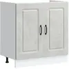 Image de vidaXL, Étagère, Space 1x bottom cabinet (2 doors) 80 cm wide 81.5 cm high (80 x 46 x 81.50 cm)