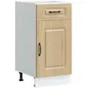 Image de vidaXL, Étagère, Space 1x bottom cabinet (1 door 1 drawer) 40 cm wide 81.5 cm high (40 x 46 x 81.50 cm)