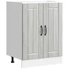 Image de vidaXL Meuble de base de lavabo Lucca sonoma gris bois d'ingénierie, meuble bas de cuisine, meuble bas à tiroir de cuisine, 853683