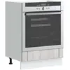 Image de vidaXL, Étagère, Gerardo 1x oven cabinet (60 x 46 x 81.50 cm)