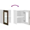Image de vidaXL, Étagère, Gerardo 1x wall glass cabinet (1 door)