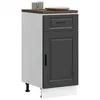 Image de vidaXL Armoire de cuisine Porto noir bois d'ingénierie 853948