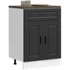 Image de vidaXL, Étagère, Triana 1x bottom cabinet (2 doors 1 drawer) (60 x 46 x 81.50 cm)