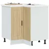Image de vidaXL Armoire d'angle de cuisine Porto chêne sonoma bois d'ingénierie, armoire d'angle, meuble d'évier d'angle,, meuble 853990